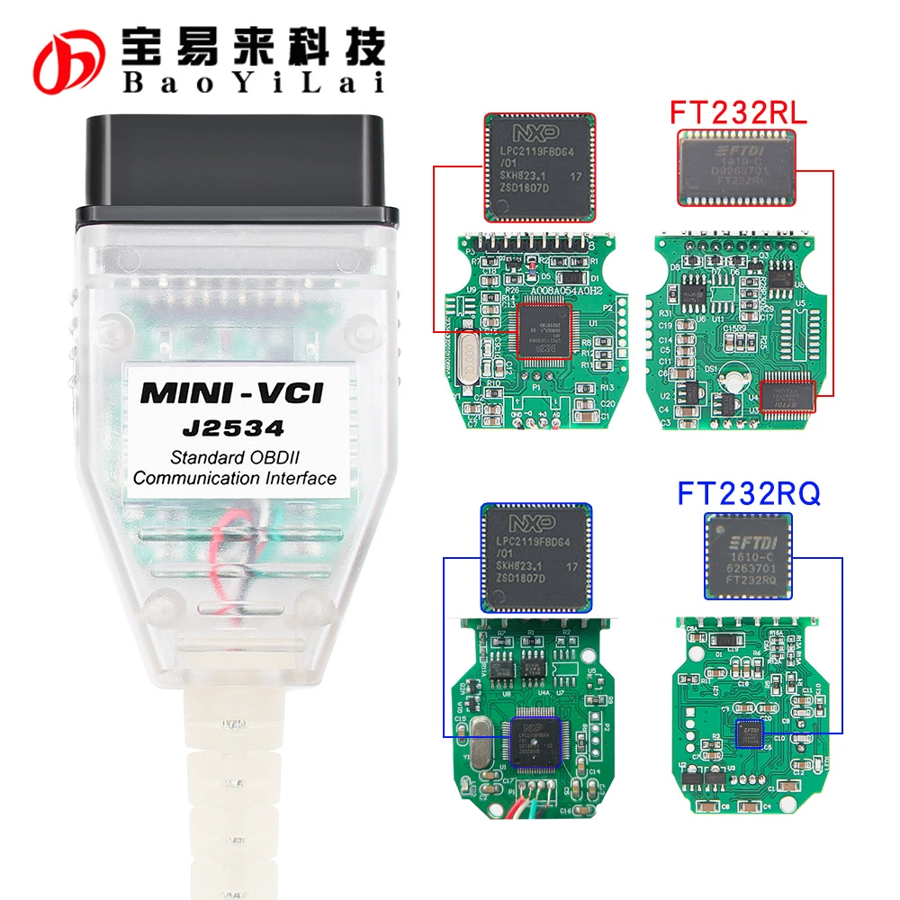 J2534 Mini VCI V18.00.008 FTID Techstream поддерживает Toyota Lexus