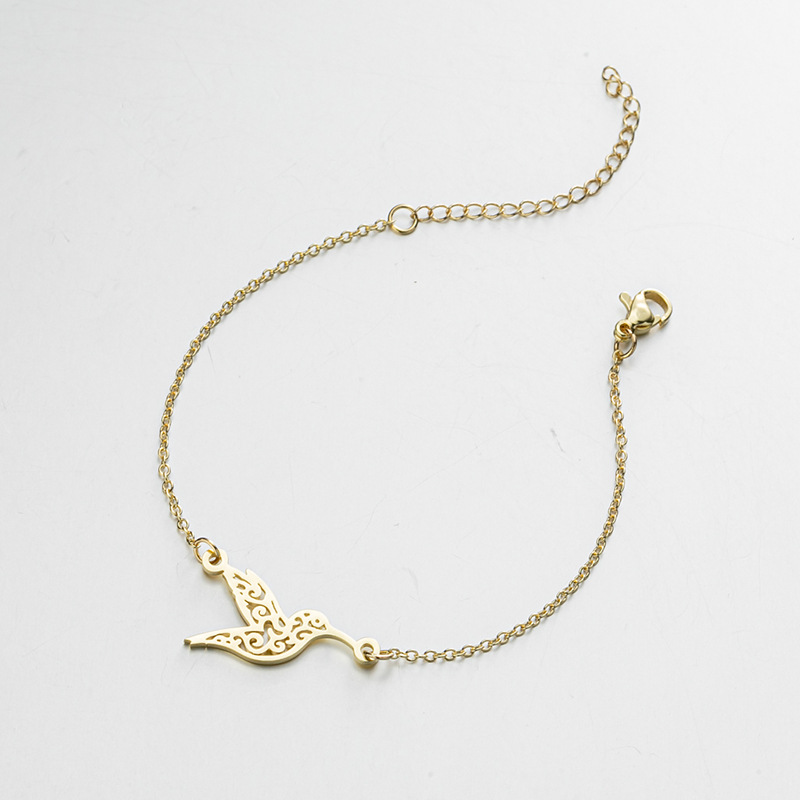 201 Stainless Steel Pendant Material PVD Coated Real Gold Plated Animal 201 Stainless Steel Fashion Waterproof Non Tarnish 201 Stainless Steel Bracelets