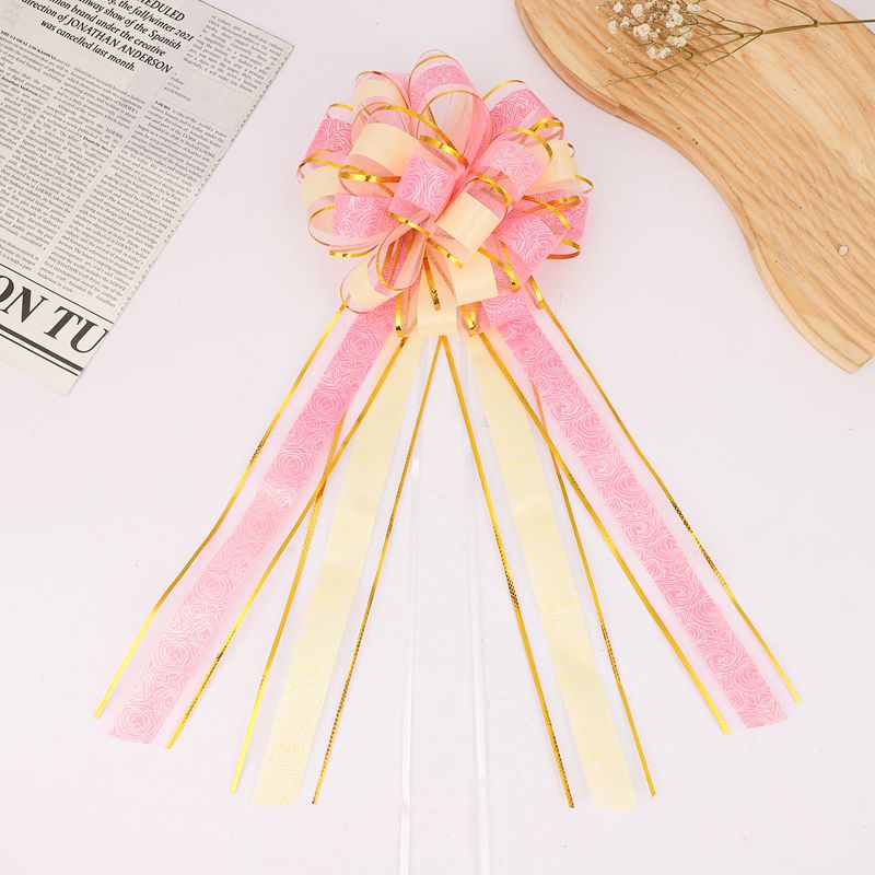 Transfronterizo 50 hilo de nieve de doble capa Rosa esférica larga cola Garland Navidad vacaciones decoración regalo embalaje mano Garland color