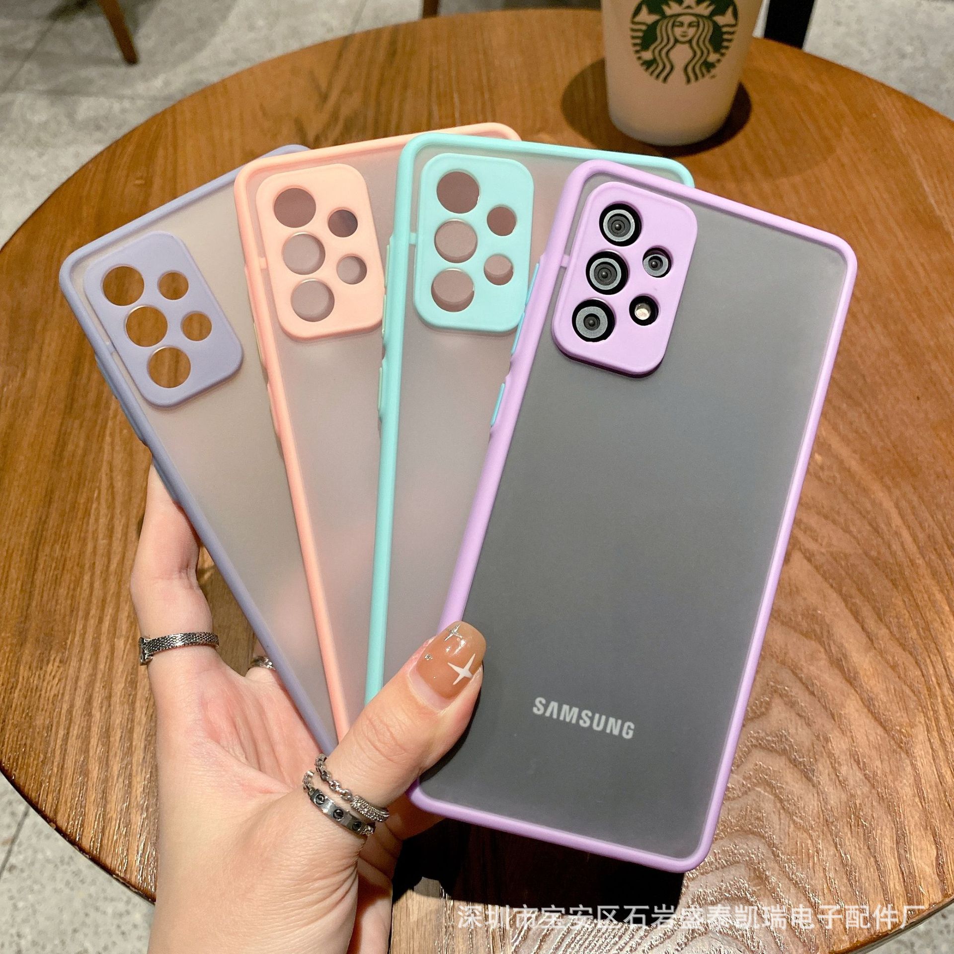 Suitable for Samsung A72 mobile phone shell fine hole eagle eye a52 skin feeling note20 Phantom A32 frosted all-inclusive protective cover