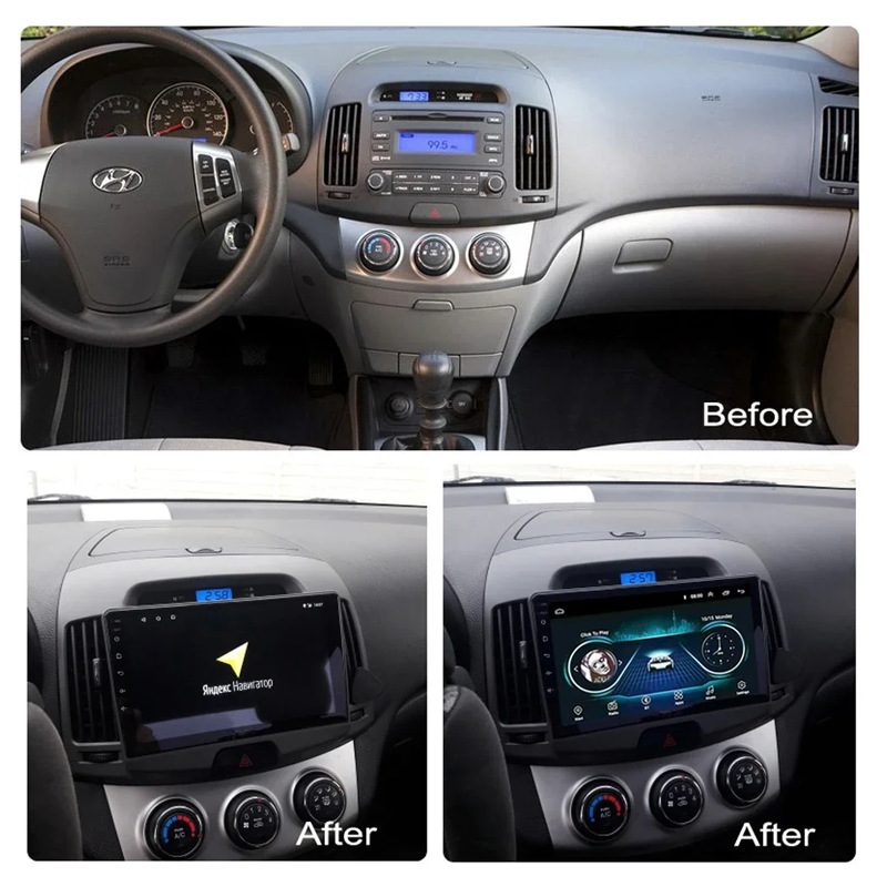 Suitable for Hyundai Elantra 2007-2011 Android Central Control Gps Car Navigation Smart Bluetooth Carplay