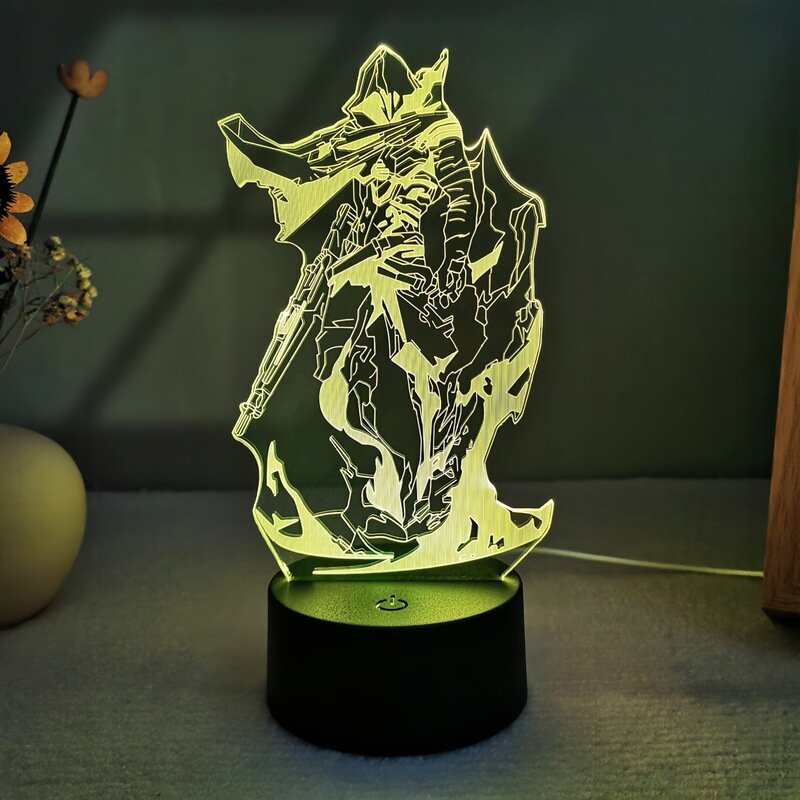 Game Fearless Contract Peripheral Figures E-Sports Desktop Ornaments Color-Changing Energy-Saving Night Light Decoration Eye Protection Sleeping Light