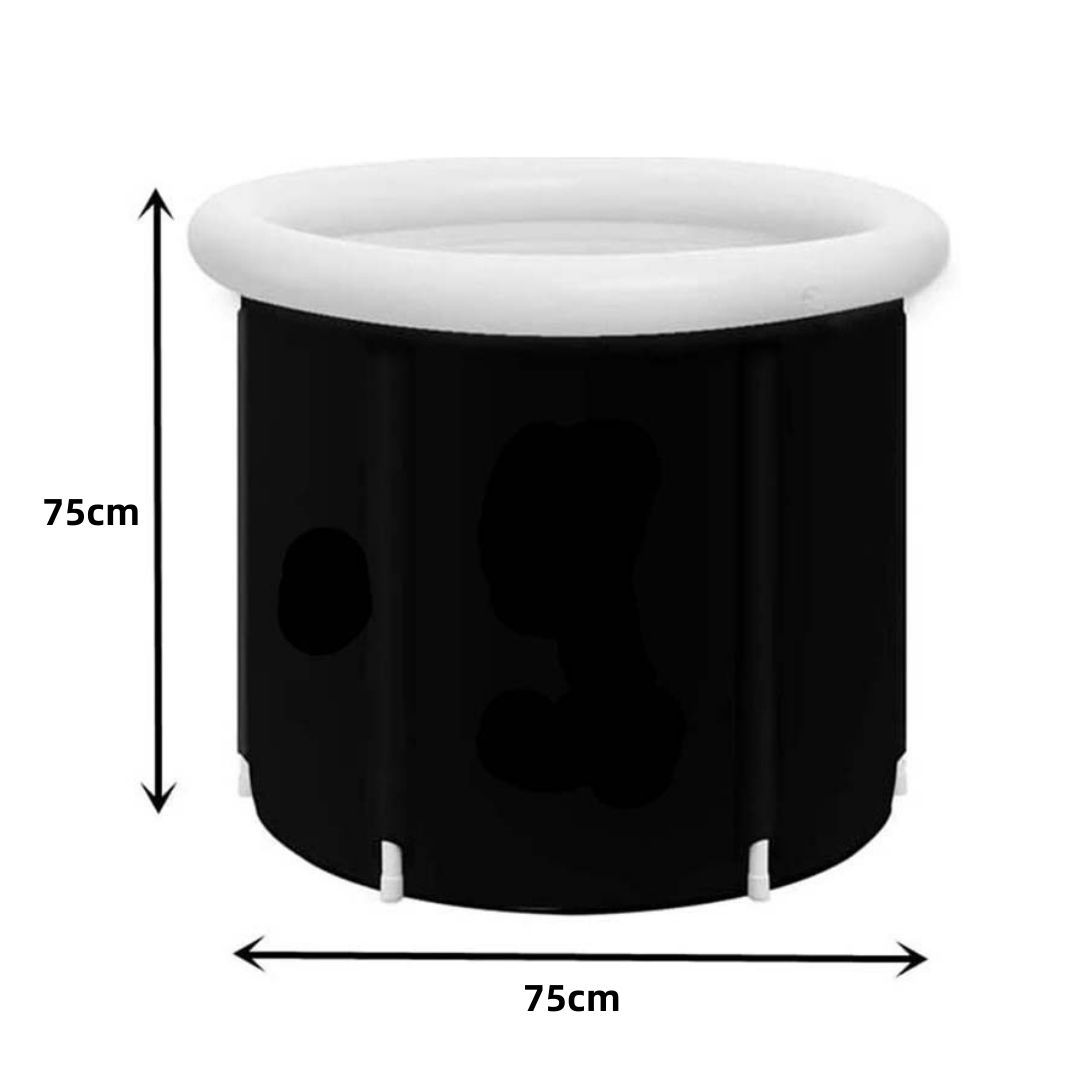 Amazon caliente plegable espesado aislamiento hielo cubo PVC inflable atletas temperatura constante hielo bañera transfronteriza fábrica en stock