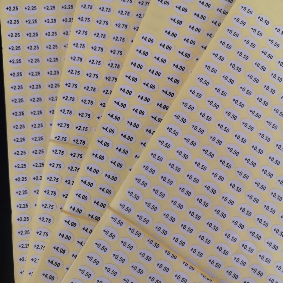 Elderly glasses adhesive sticker oval sticker elderly glasses degree sticker nearsightedness degree adhesive degree sticker 