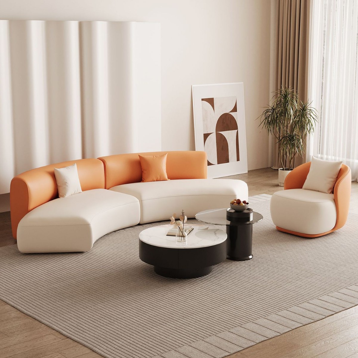 Sofá de oficina mesa de té combinación de recepción Negociación Tienda Hotel Tienda de ropa Negocio Oficina de lujo simple y moderna