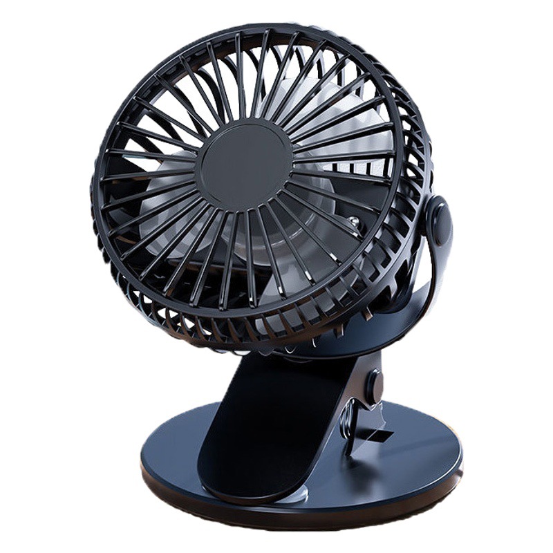 Nuevo ventilador con clip multifuncional sin escobillas, mini ventilador portátil para cochecito, recargable por USB, pequeño y ligero.