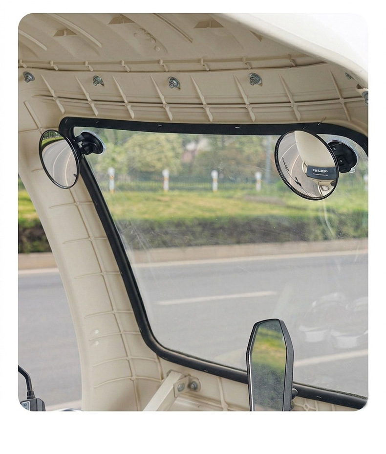 Car-Mounted 360 ° Wide-Angle Blind Spot-Free Tricycle Car Small Round Mirror Rearview Mirror Suction Cup Type Reversing Mirror with Large Field of View