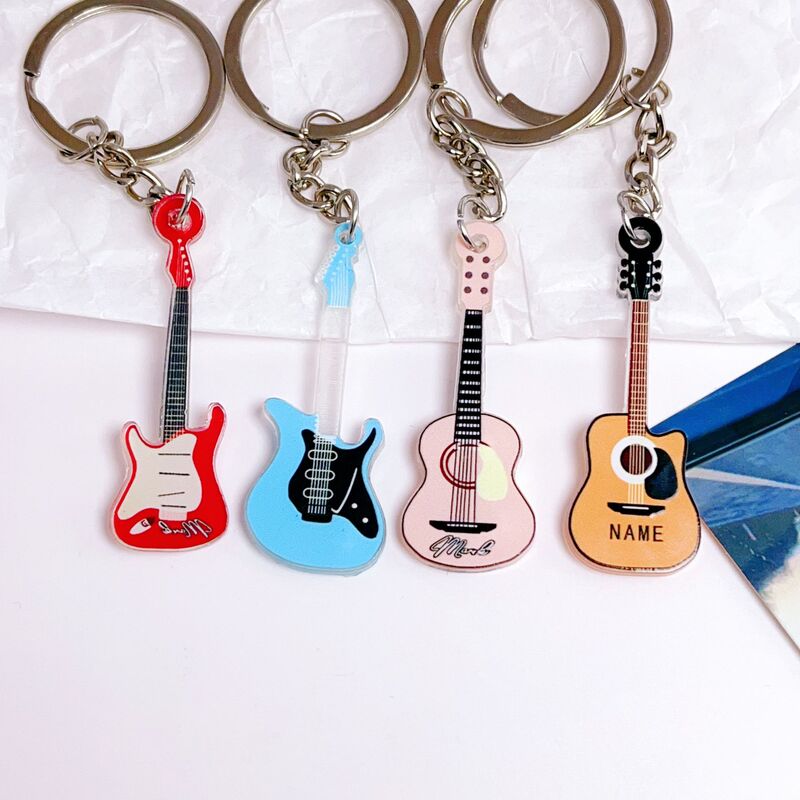 シミュレーションギターストラップロックヒップホップバイオリンins楽器アクリルキーホルダー友人プレゼントストラップ|undefined