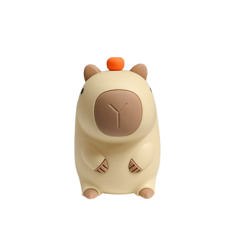 Red red capibara silicona luz de noche luz de atmósfera guinea pig dormitorio infantil con lámpara de cabecera de cama