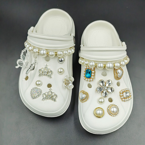 Cross-border DIY Crocs Morpho Butterfly Set Garden Shoes Jewelry Accessories Decoration Removable I-Buckle Accessories