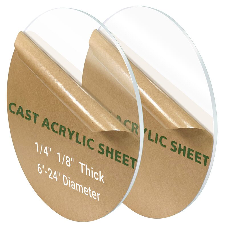Cross-Border Acrylic Disc DIY Crafts Desktop Protector Handmade Round Transparent Acrylic Board Size Cross-Border Acrylic Disc DIY Crafts Desktop Protector Handmade Round Transparent Acrylic Board Size