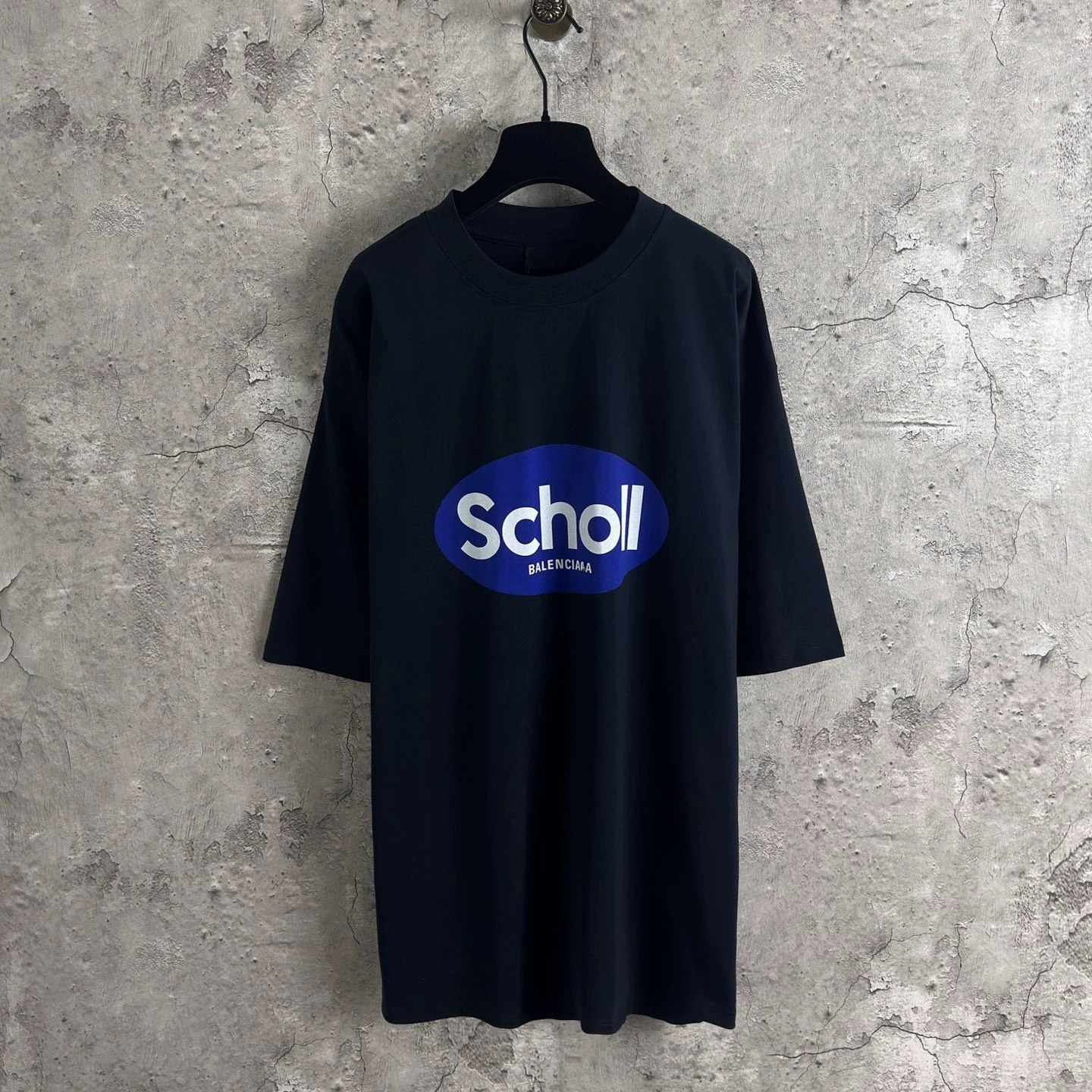 Правильная версия высококачественной новой свободной футболки с короткими рукавами B Family 25SS с буквенным принтом Scholl для мужчин и женщин