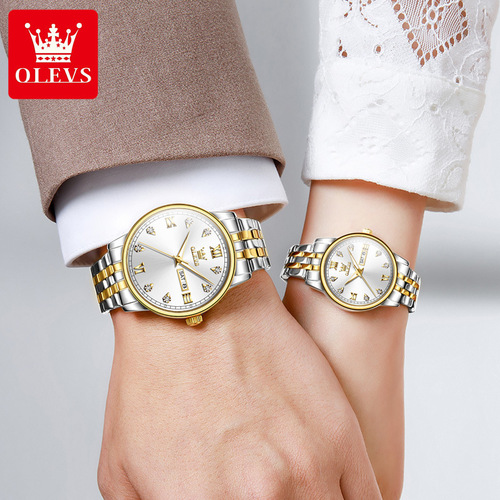 Dropshipping Oris new couple watches for men and women, fashion trend brand quartz men's and women's watches