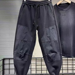 2025束脚休闲裤新款男士潮牌纯色春秋网红痞帅百搭时尚哈伦裤子男