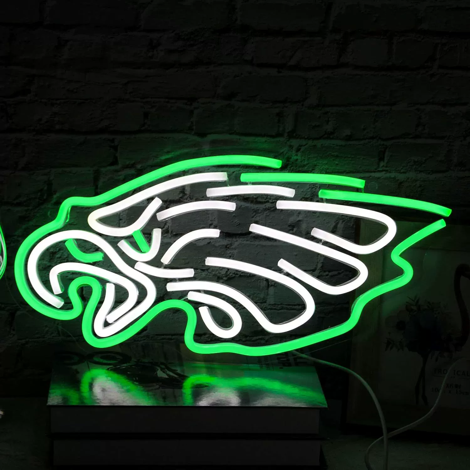 LED зеленый белый украшения внутри