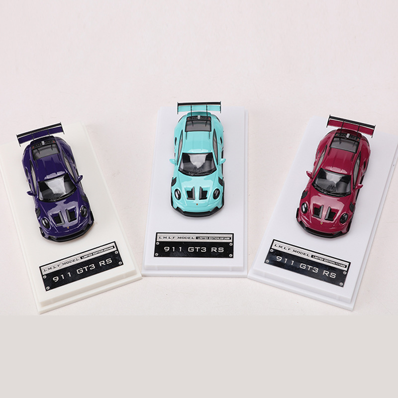 LMLF 1:64 포르쉐 911 GT3RS 사슴 머리 코팅 시뮬레이션 합금 자동차 모델 컬렉션