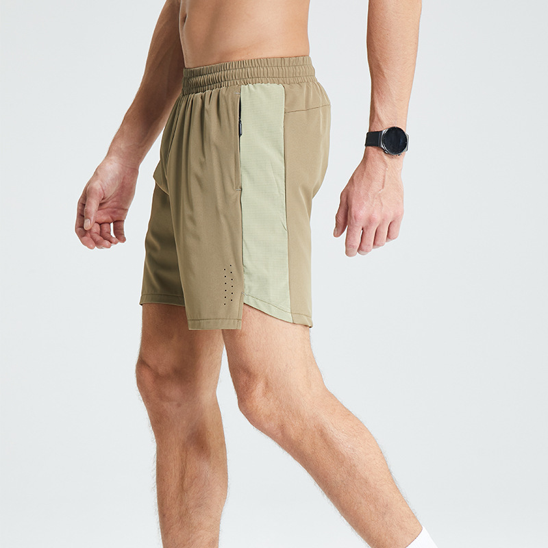 アマゾン男性スポーツパンツ夏速乾通気バスケットボールランニングフィットネスレーザー穴5分パンツ|undefined