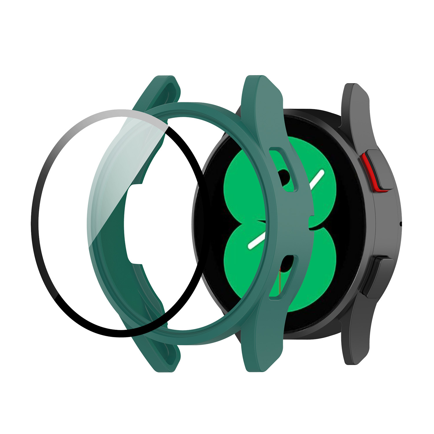 Applicable to Samsung galaxy watch FE integrated case R861 watch tempered film protective case undefined
