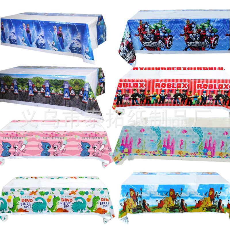 Factory direct birthday party theme tablecloth variety of cartoon table cloth disposable cartoon animation PE printed tablecloth Factory direct birthday party theme tablecloth variety of cartoon table cloth disposable cartoon animation PE printed tablecloth