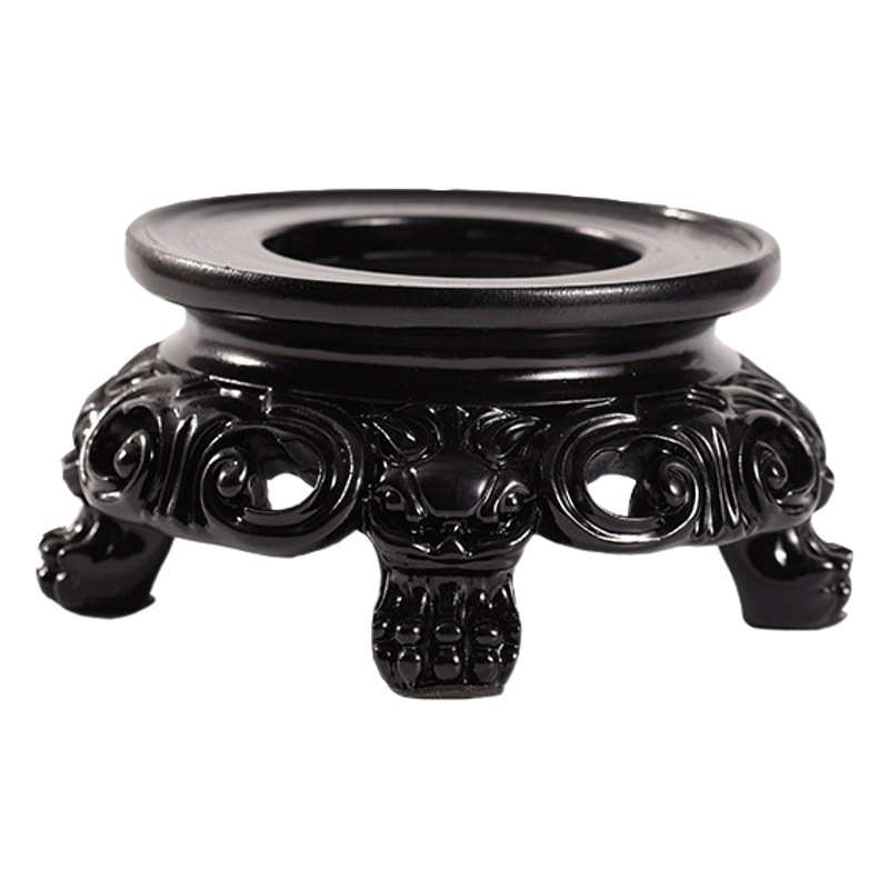 Fábrica al por mayor transfronteriza suministro de resina bola de cristal base hueca hogar escritorio decoración artesanía decoración soporte