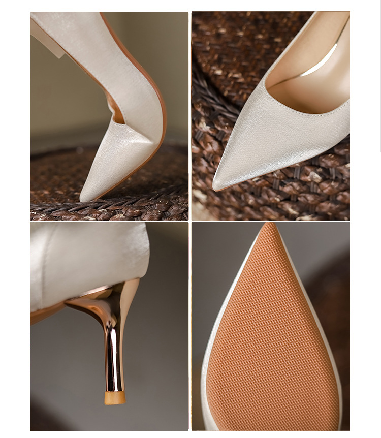 Women's Elegant Solid Color Point Toe Pumps display picture 3