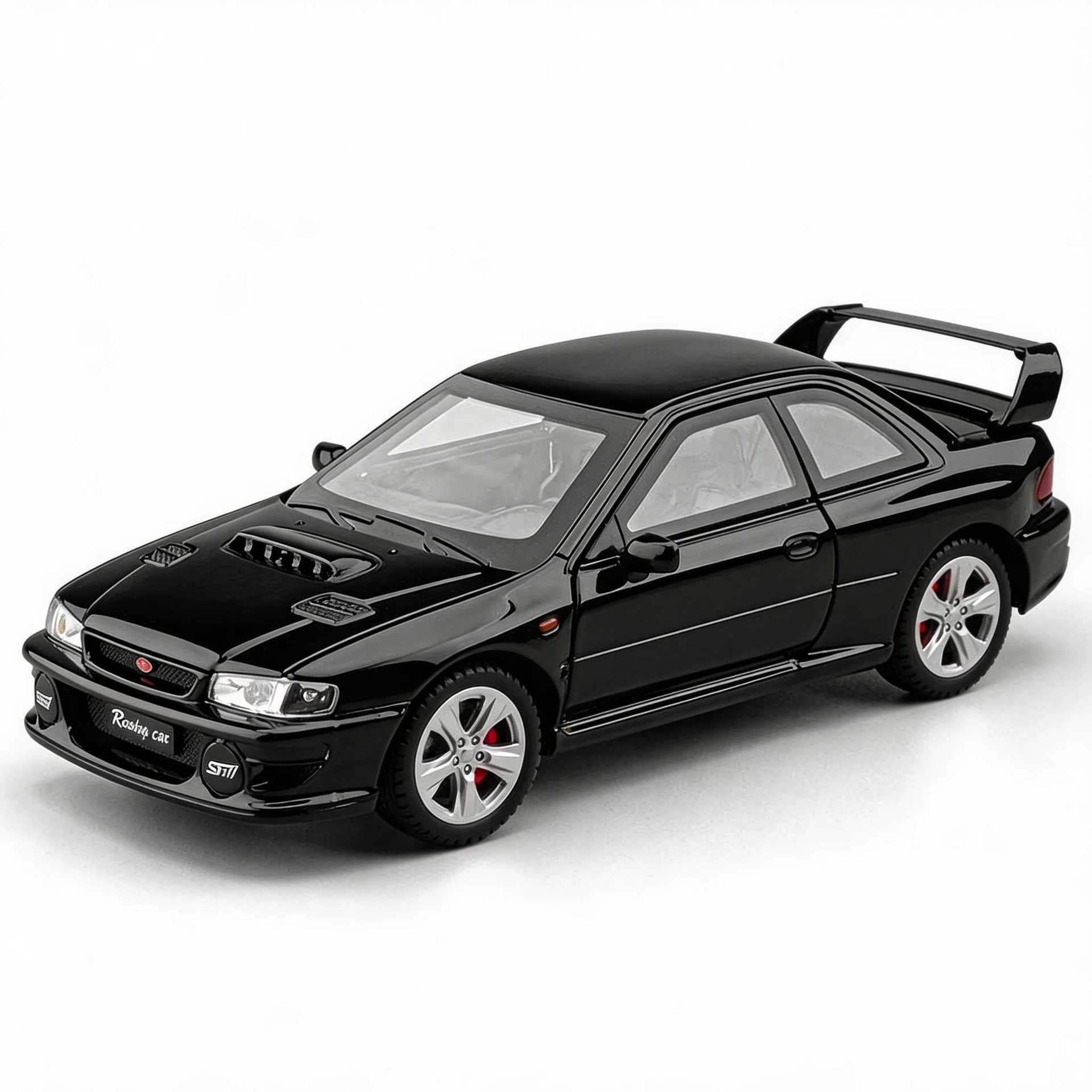 Modelo de Auto Deportivo Subaru ST 1:24 de Aleación con Luz y Sonido