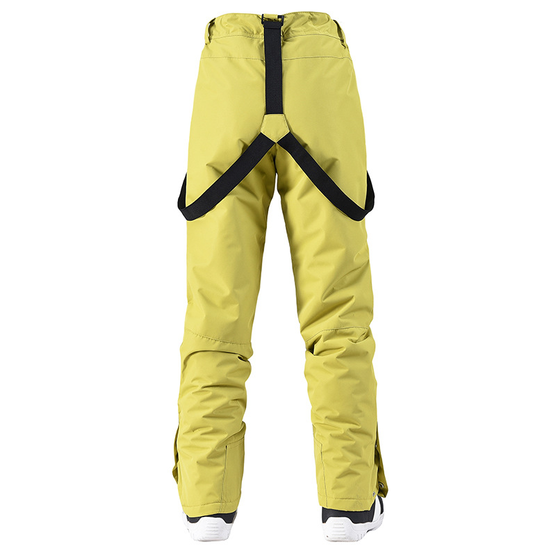 Damenbekleidung Skihosen für Damen und Herren, wind- und wasserdicht, für den Winter im Freien, warm, verdickte Single-Board-Doppel-Board-Latzskihose_voghion.com