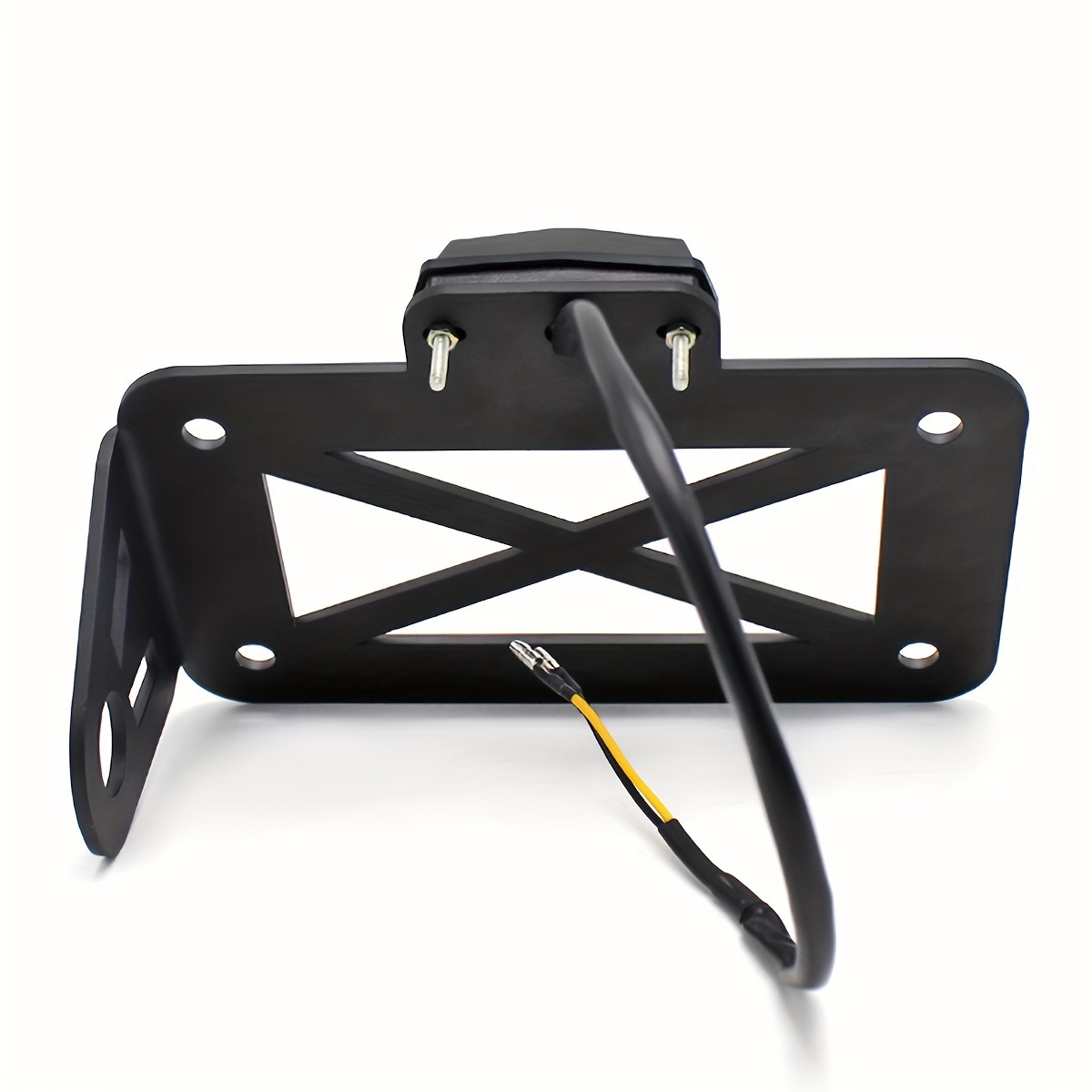 Vintage American-style cruiser motorcycle side license plate holder, license plate light bracket, motorcycle modification accessory license plate frame