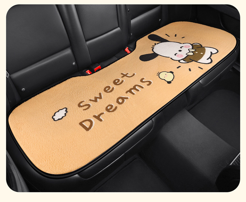 S021 Stuffed Gentleman Puppy Cartoon Car Cushion Single Piece Winter Stuffed Car Cushion Goddess Car Cushion