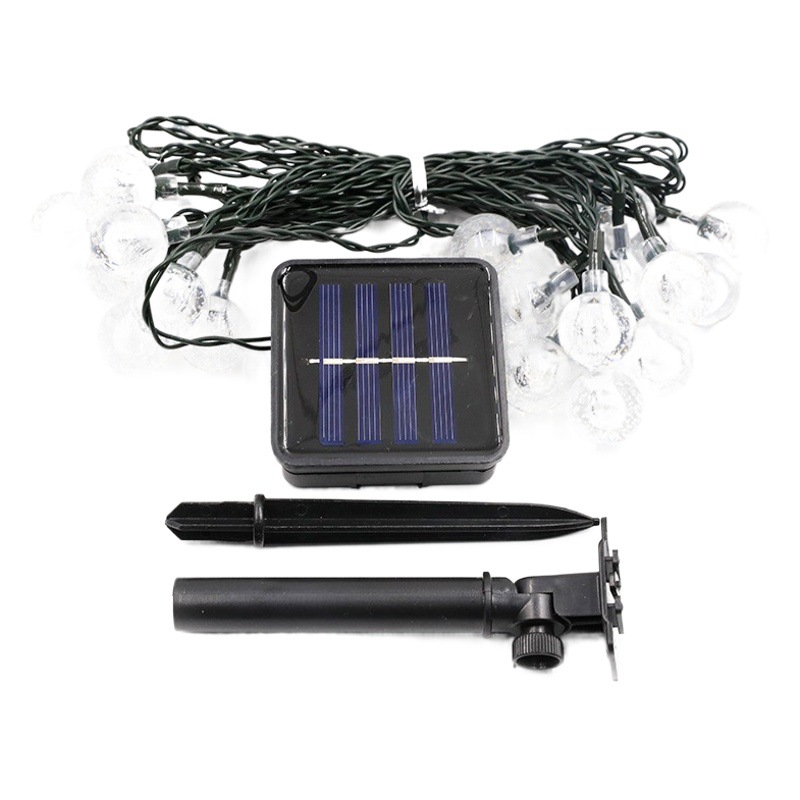 Linternas de estrellas transfronterizas estilo camping al aire libre cielo estrellado luces de ambiente al aire libre LED bola de burbuja solar cadena de luz al por mayor