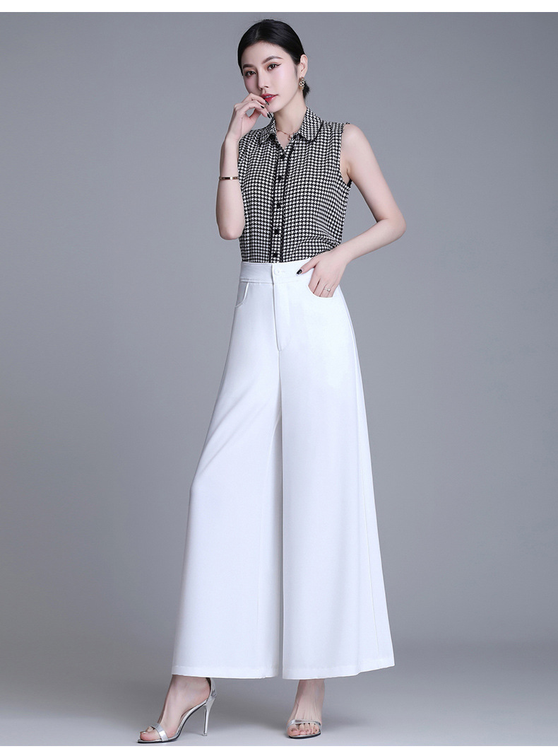 thin skirt loose solid color casual pants NSYY42802