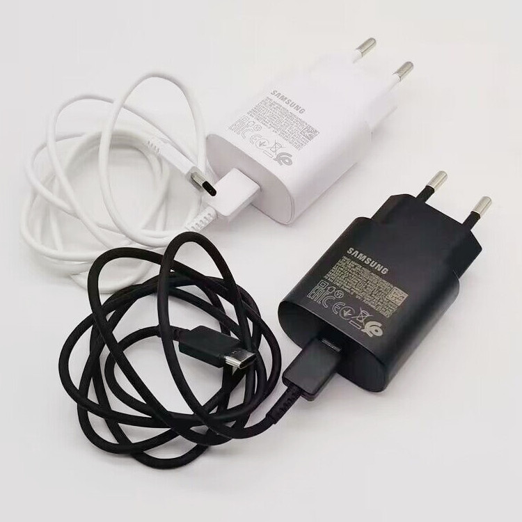 Original 25W fast charging head for Samsung note10 S20 s21 charger Typec 25W super fast charging line