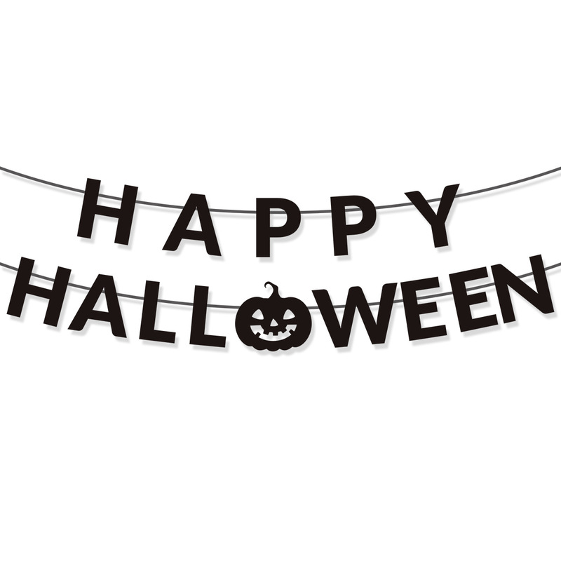 2025 アマゾンクロスボーダーハロウィンパーティー装飾ハッピーハロウィンカボチャゴーストフラグ卸売|undefined