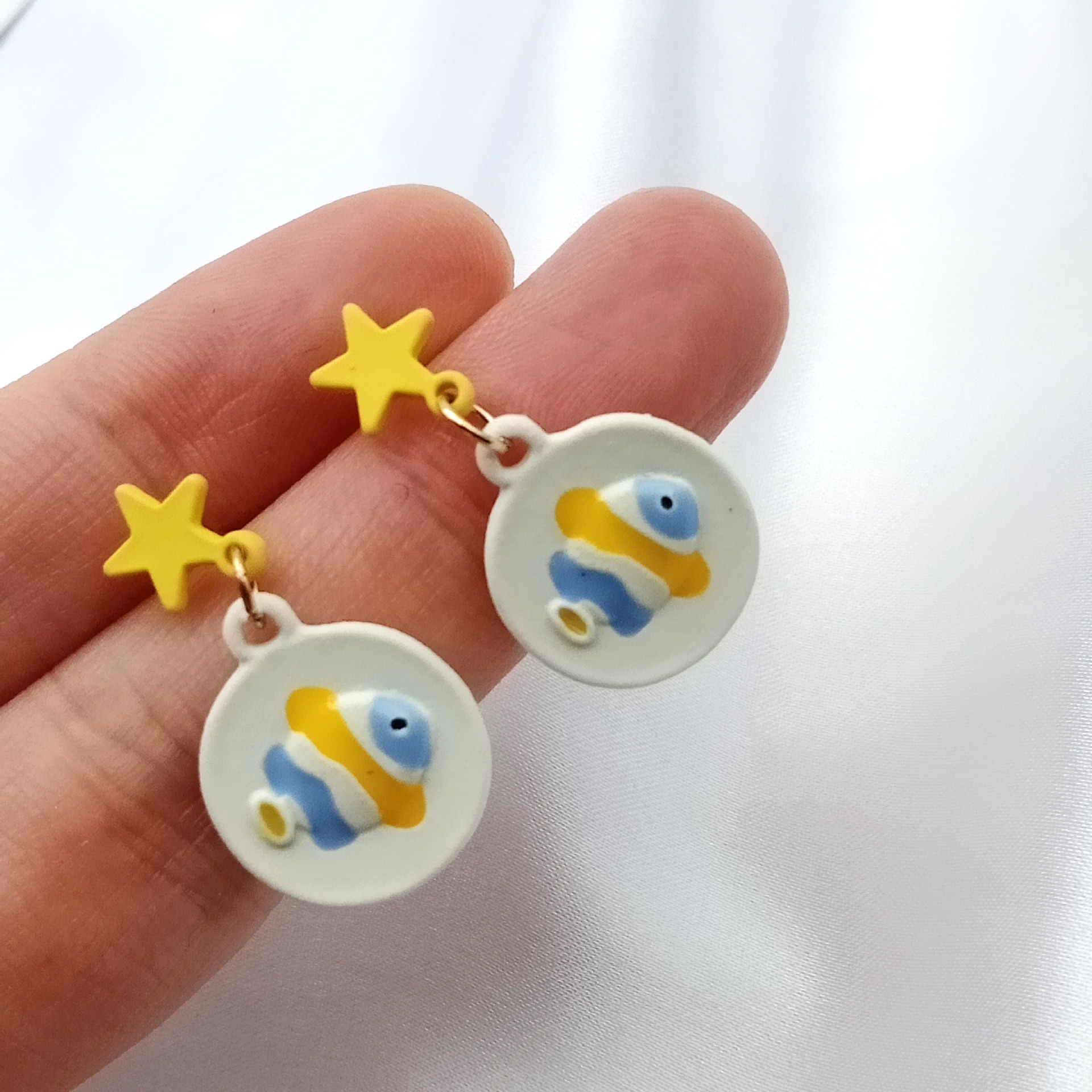 Fashion Fish Alloy Enamel Stoving Varnish Drop Earrings display picture 2