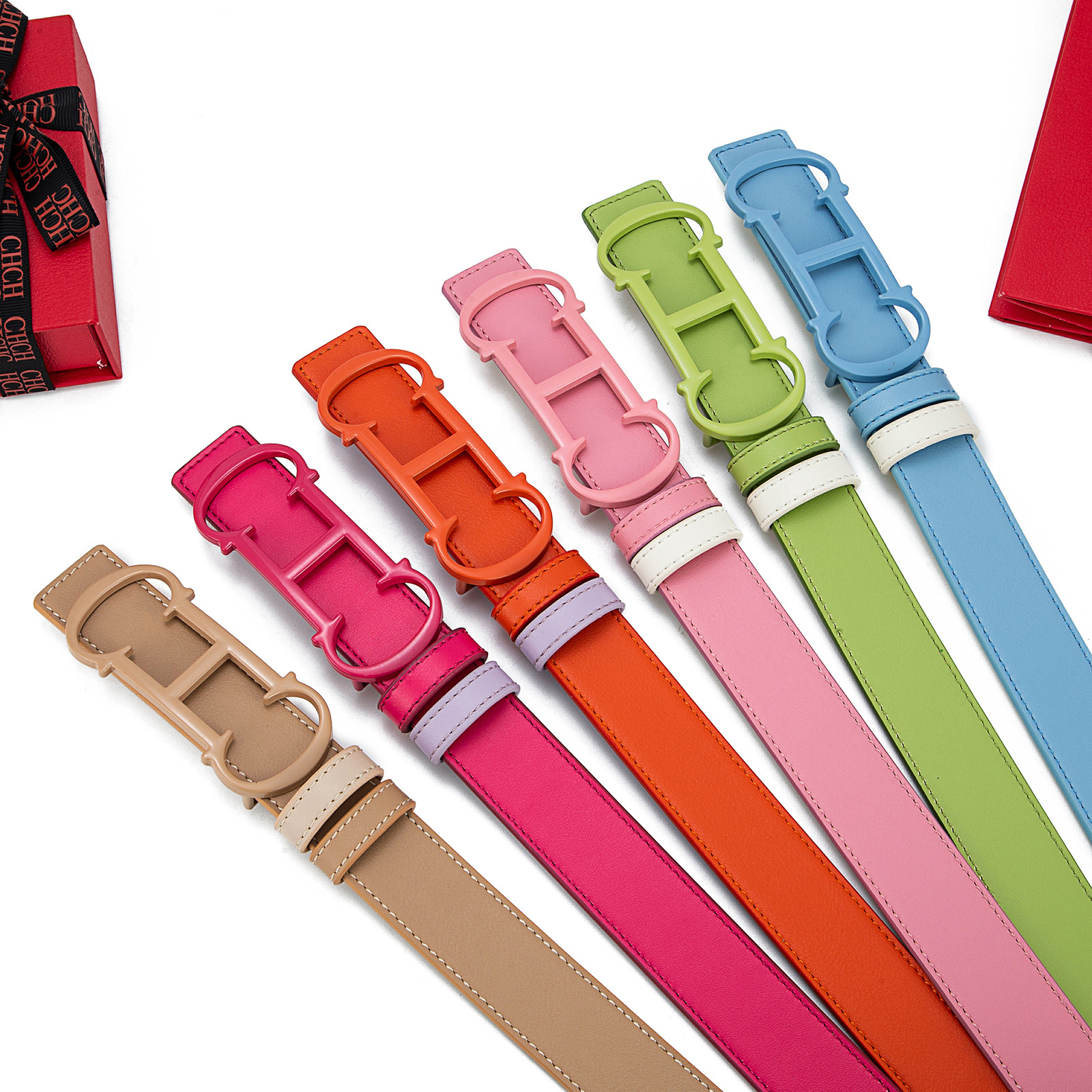 Solid color polyurethane high quality fashionable double-sided…