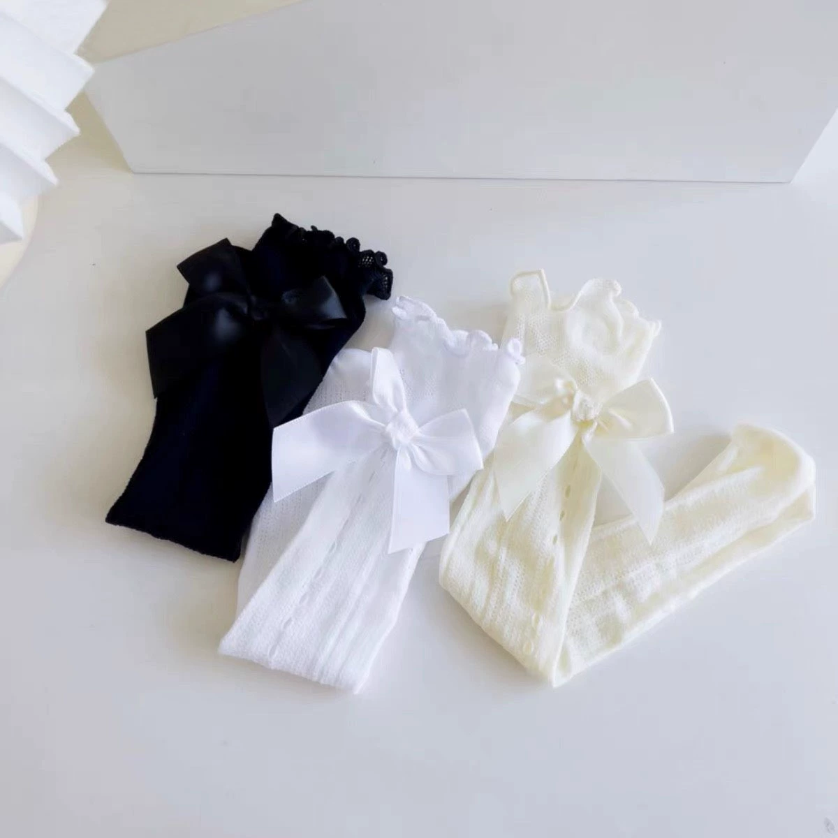 Summer breathable cute socks with bow