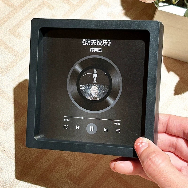 歌う音楽冷蔵庫マグネットフォトフレームビニールレコード、カップル、友人、親友用|undefined