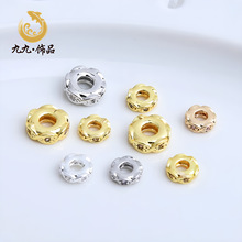 14K����ɫ����΢��ʯ��Ƭ����diy����朴�״����������