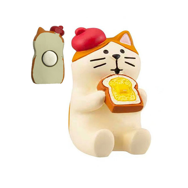 日本猫冷蔵庫マグネット DIY 磁気食品おもちゃ冷蔵庫メッセージステッカー樹脂シミュレーション食品冷蔵庫マグネット強力な吸引|undefined