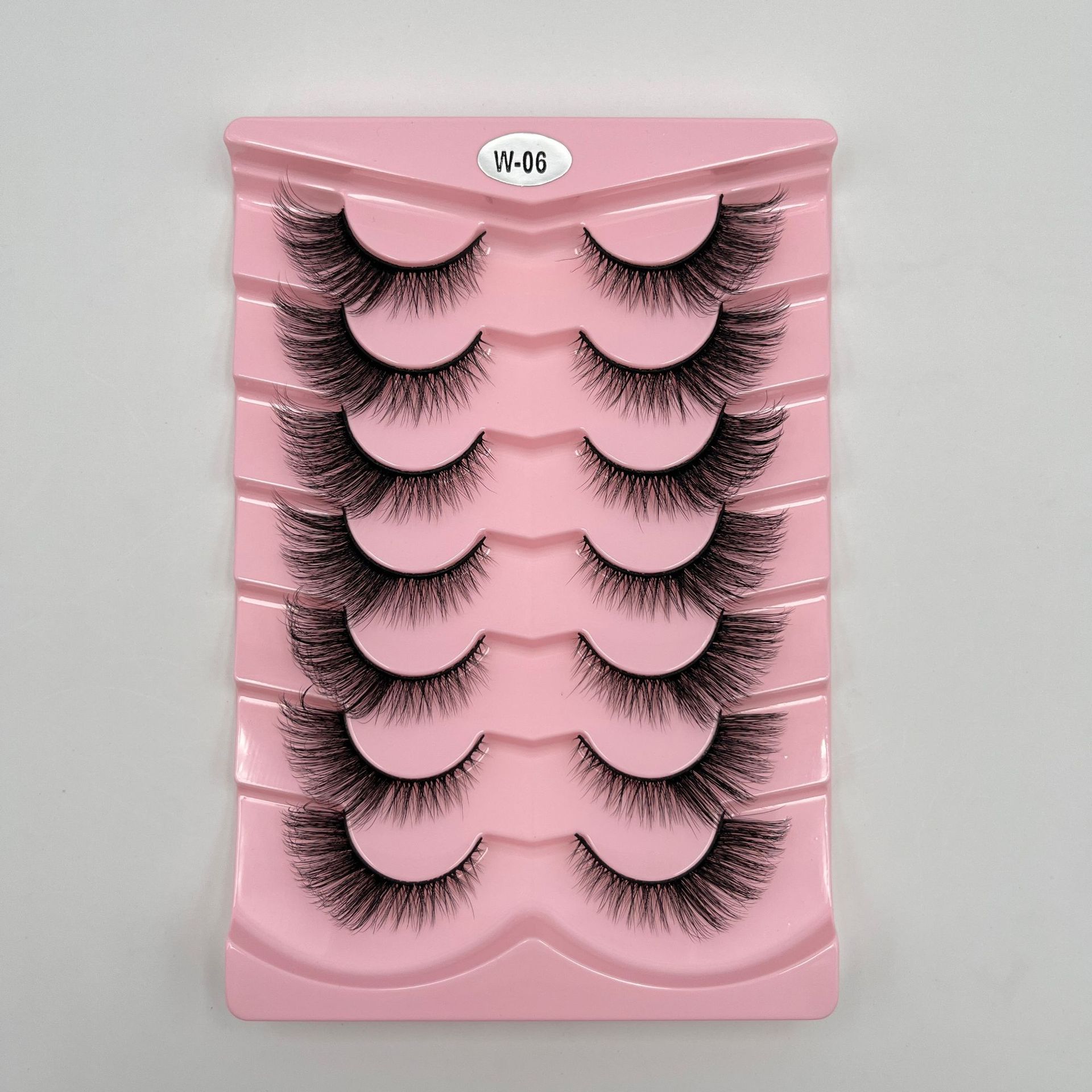 Explosiones transfronterizas de 7 pares de ojos de zorro, pestañas falsas, pestañas gruesas, pestañas de gato, pestañas falsas, pestañas alargadas, pestañas falsas