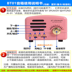 Small Prince Bluetooth Speaker Retro Mini Basket Sprout Phone Small Speaker Charging Wireless Card FMBT01 Neutral