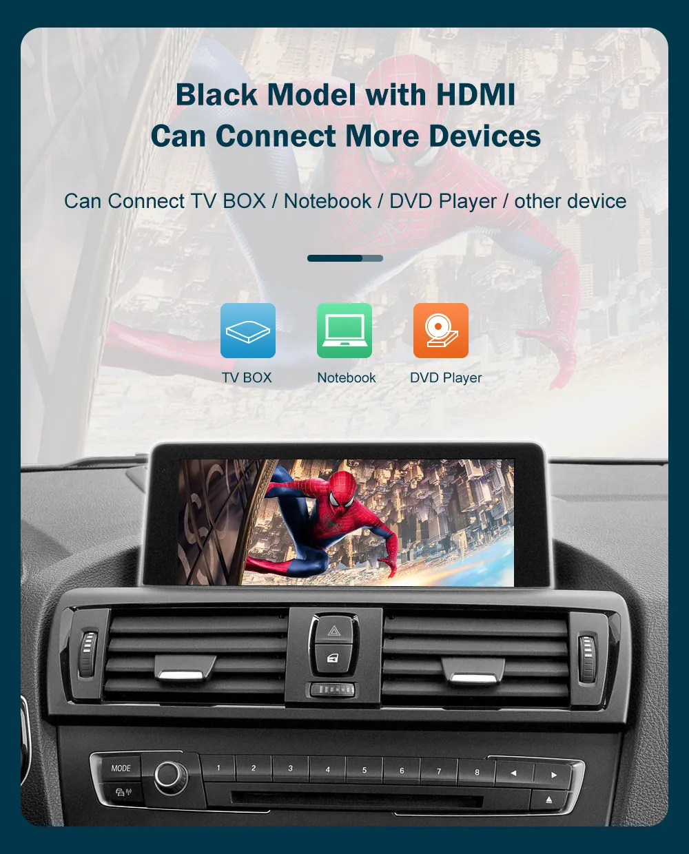RoadTop Wireless CarPlay Decoder Module Car Machine Interconnection Suitable for Bmw NBT System Decoder