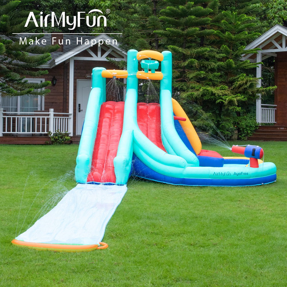 AMF| Castillo infláble para niños casero castillo de agua casero tobogan infláble para niños