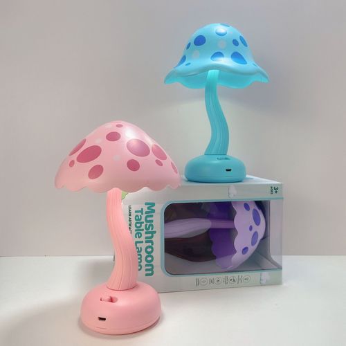 新款可爱蘑菇小夜灯 LED迷你充电小台灯 创意学生宿舍床头灯