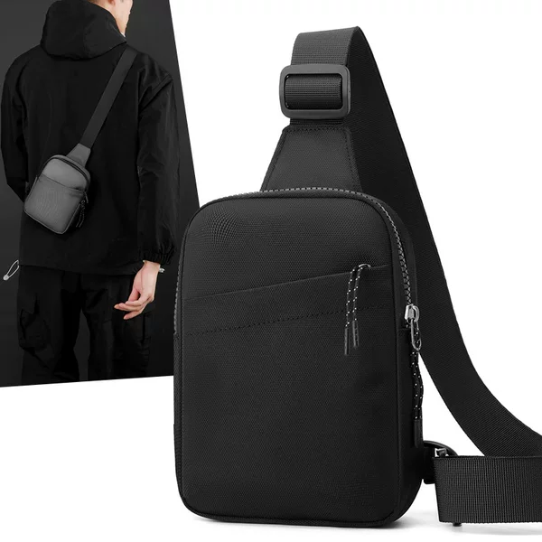 Men's Mini Crossbody Bag New High Sense Fashion Chest Bag Trendy Outdoor Sports Shoulder Mobile Phone Bag Casual Men's Bag