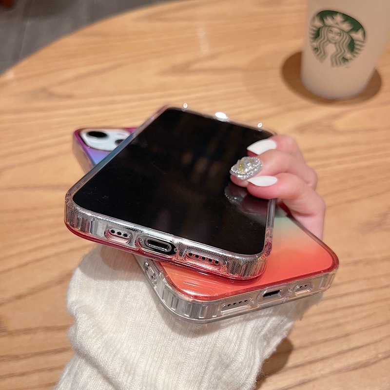 Iphone16携帯ケースフラッシュグラデーションTPUソフトエッジアップル15メッキpcレンズリングi13保護カバーを適用|undefined