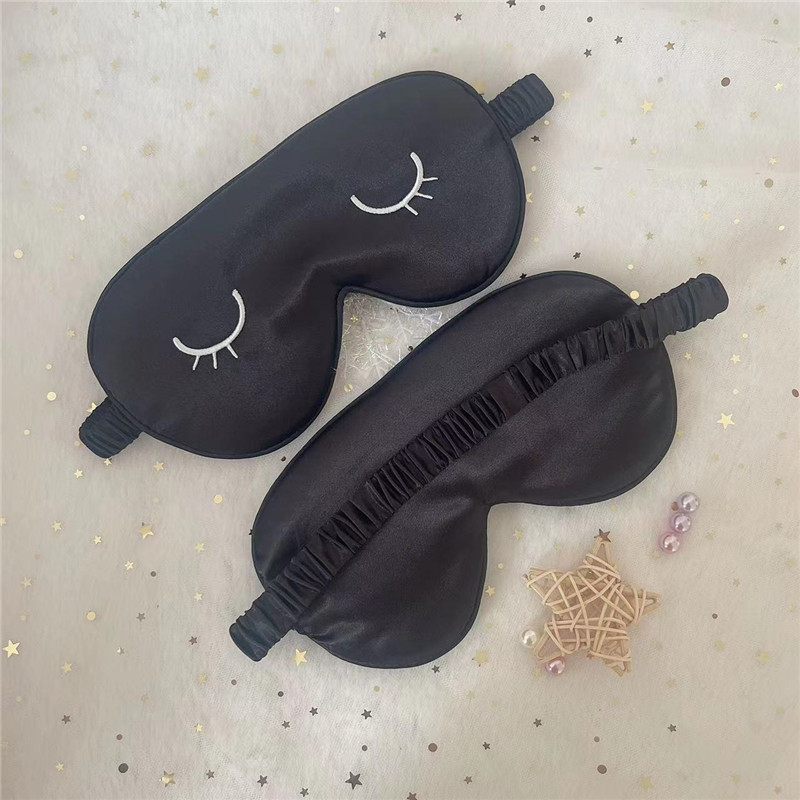 Máscara de ojo único pestañas negras