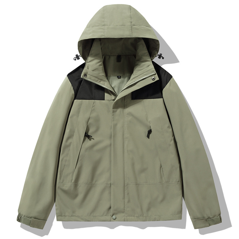 Women's Spring and Autumn Outdoor Waterproof and Windproof Jacket for Petite Sizes, Unisex Couple's Spring Coat, Niche Style Windbreaker