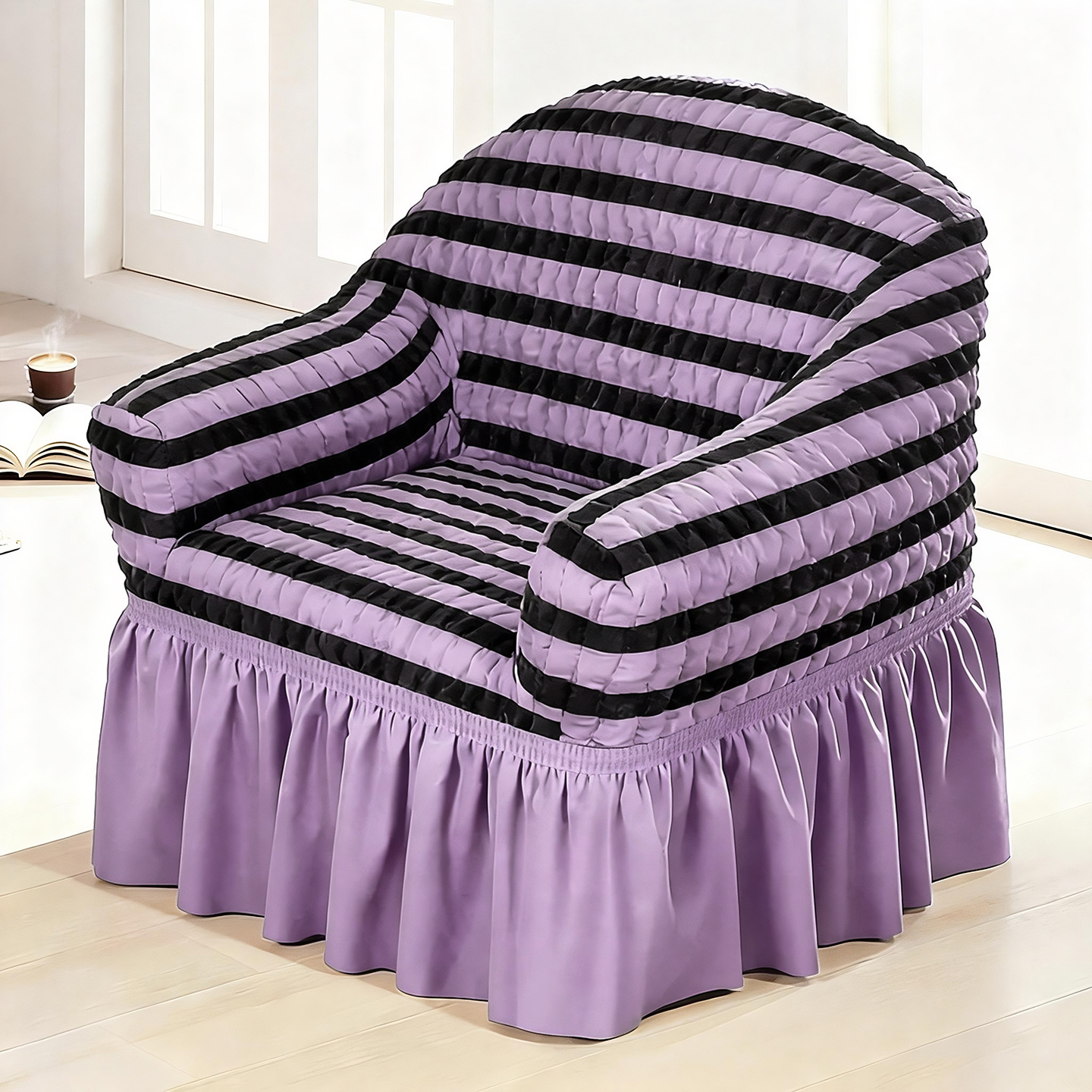 Modelo de falda - morado bicolor
