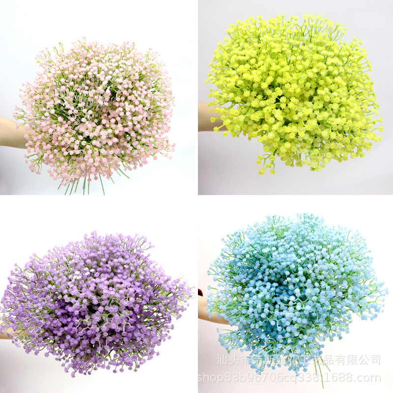 Ramo flores artificiales brillante decoración boda hogar